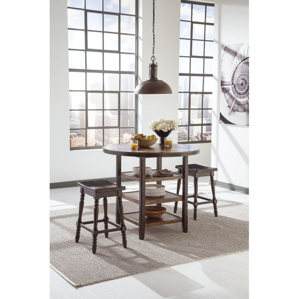 Moriann 3 Piece Wooden Counter Dining Set