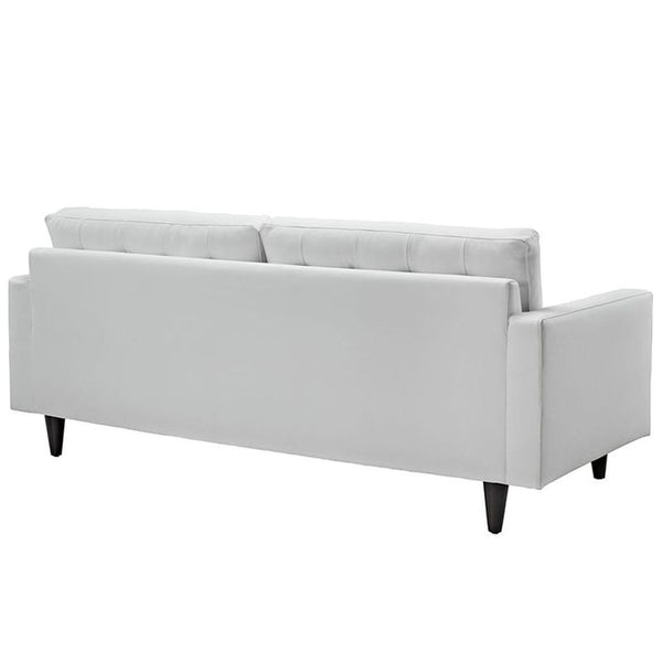 Empress Leather Sofa in White