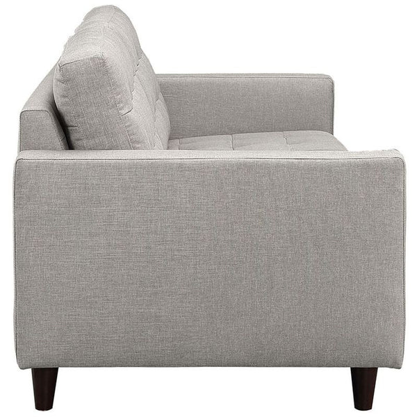 Empress Upholstered Sofa in Light Gray