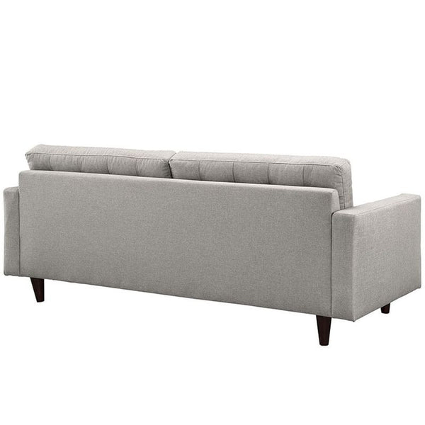 Empress Upholstered Sofa in Light Gray