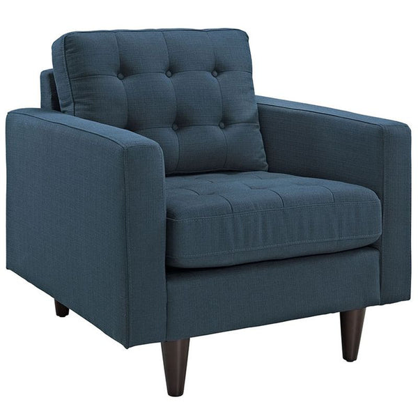 Empress Upholstered Armchair in Azure