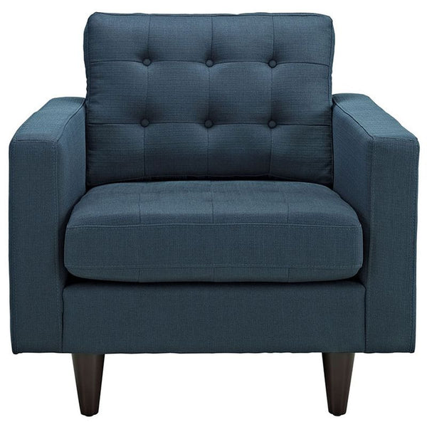 Empress Upholstered Armchair in Azure