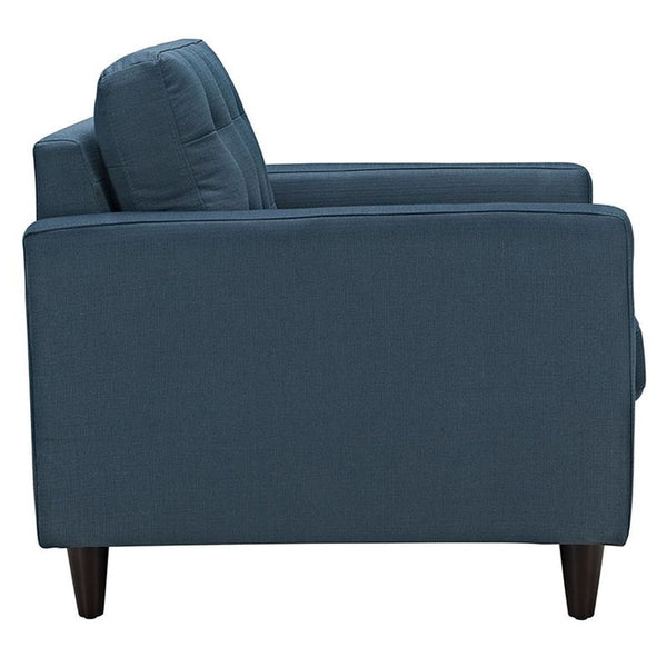 Empress Upholstered Armchair in Azure