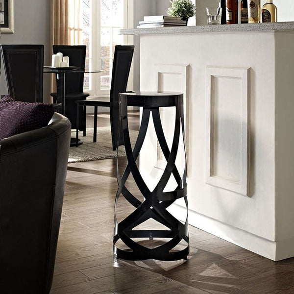 Ribbon Bar Stool in Black