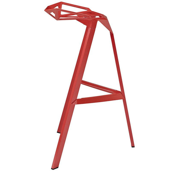 Launch Stacking Bar Stool in Red