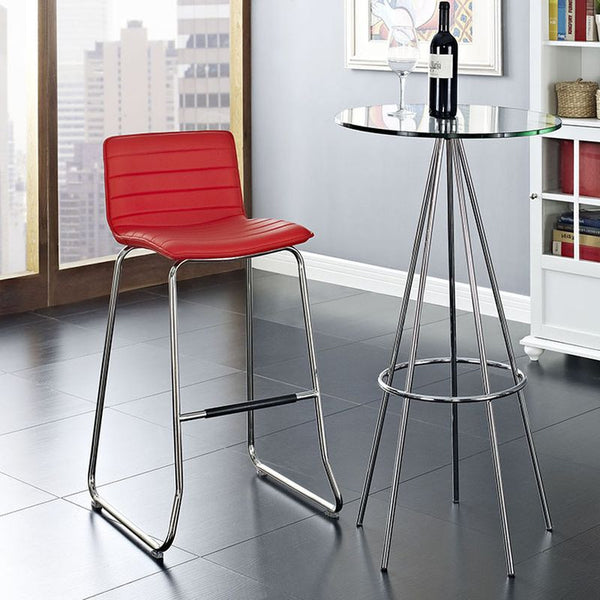 Dive Bar Stool in Red