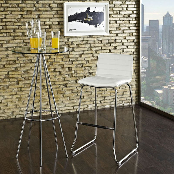 Dive Bar Stool in White