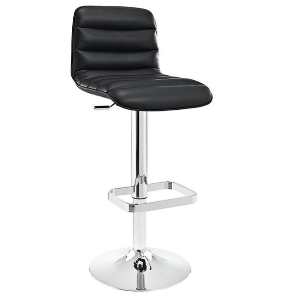 Ripple Bar Stool in Black