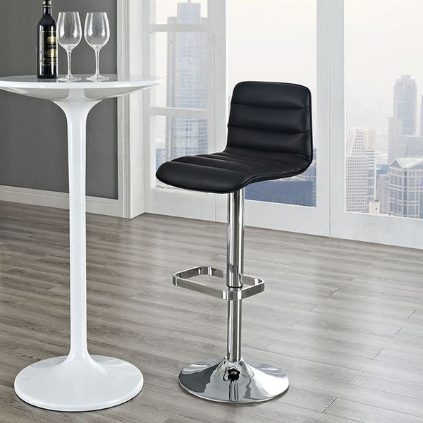 Ripple Bar Stool in Black