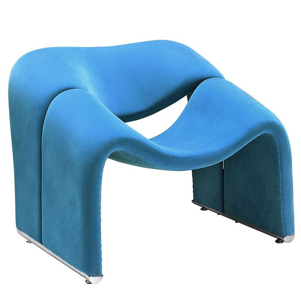Cusp Lounge Chair in Blue