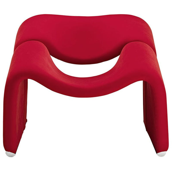 Cusp Lounge Chair in Red