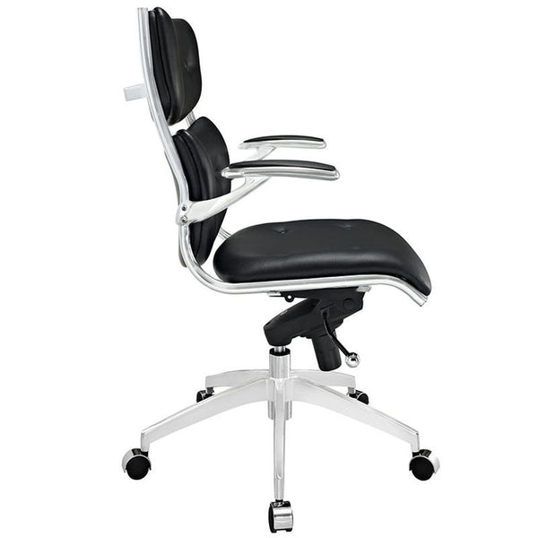 Push Mid Back Office Chair in Black