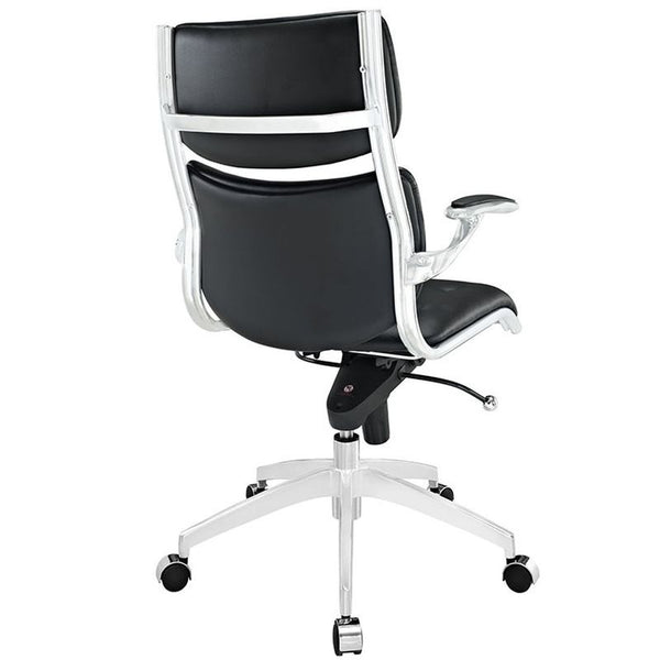 Push Mid Back Office Chair in Black