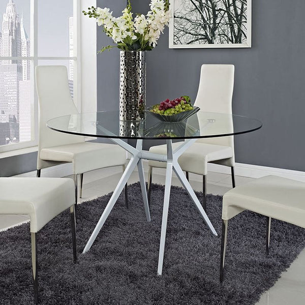 Tilt Dining Table in White