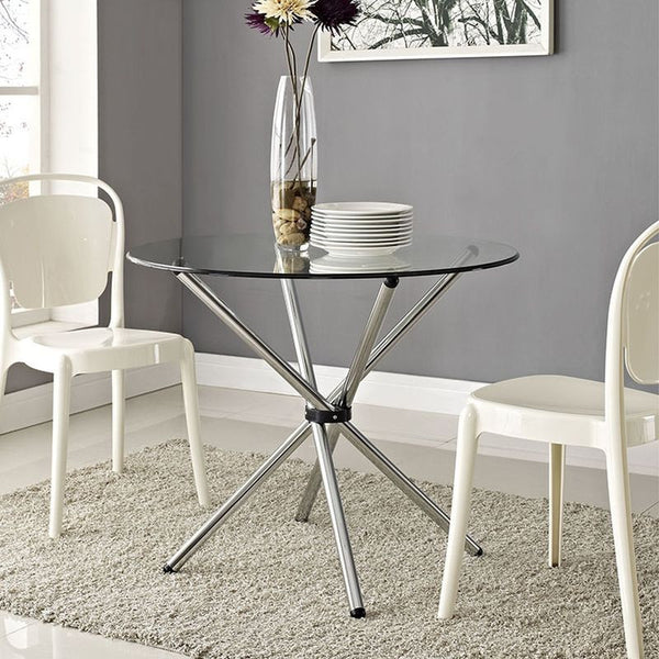 Baton Dining Table in Clear