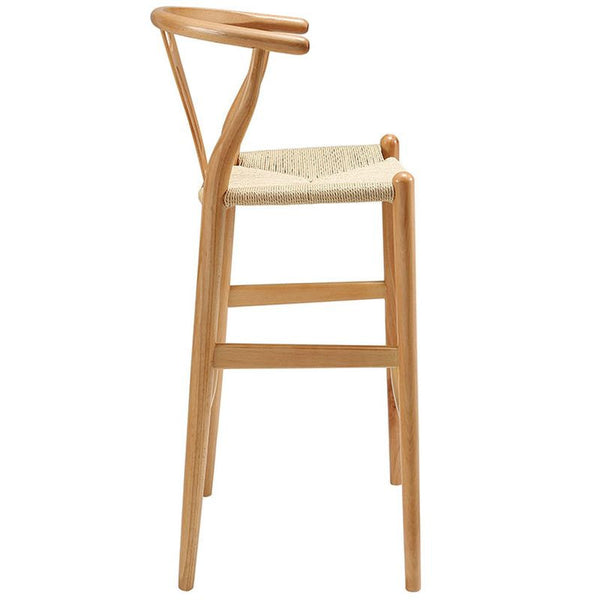 Amish Wood Bar Stool in Natural