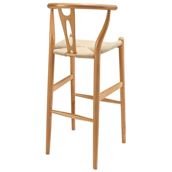 Amish Wood Bar Stool in Natural