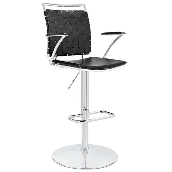 Fuse Adjustable Bar Stool in Black