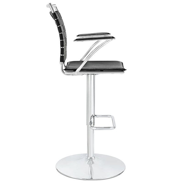 Fuse Adjustable Bar Stool in Black