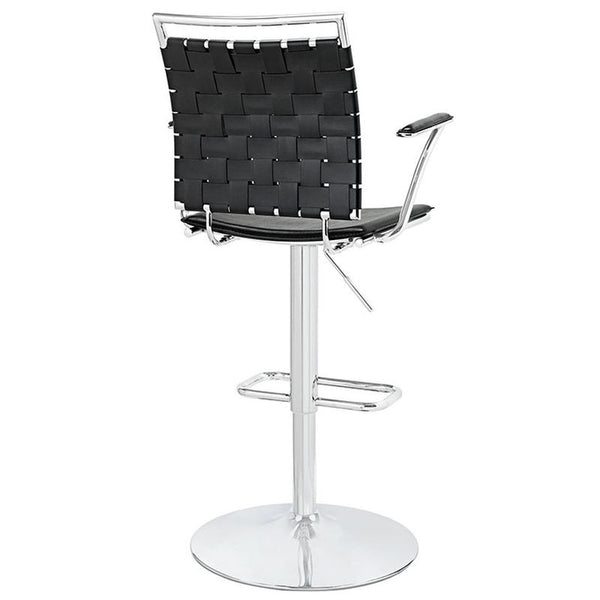 Fuse Adjustable Bar Stool in Black