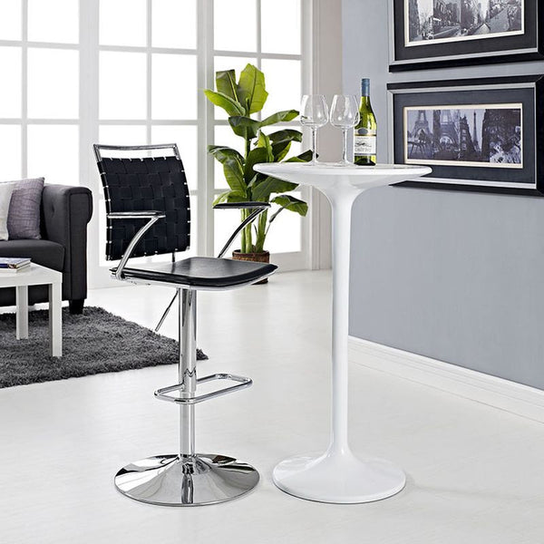 Fuse Adjustable Bar Stool in Black