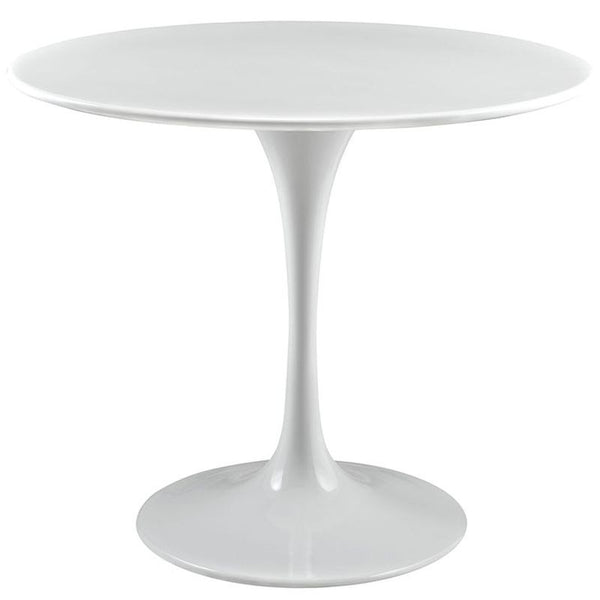Lippa 36" Wood Top Dining Table in White