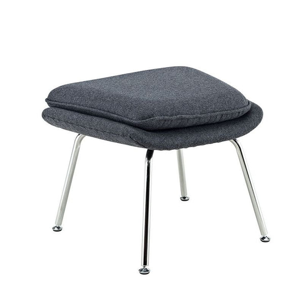 W Fabric Lounge Chair in Dark Gray by Furniture and Things