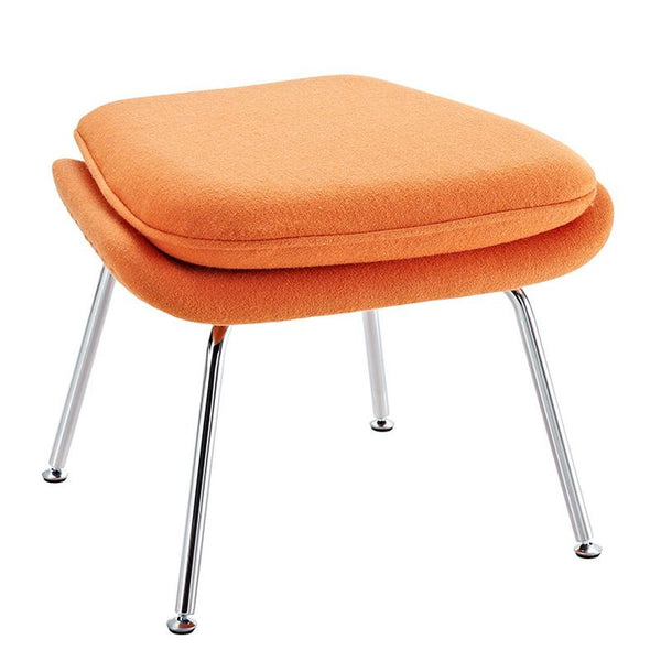 W Fabric Lounge Chair in Orange by Furniture and Things