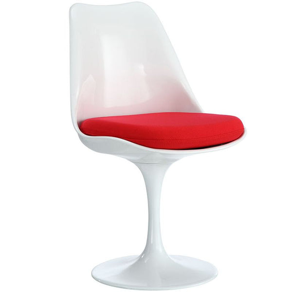 Lippa Dining Fabric Side Chair in Red