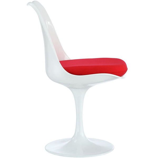 Lippa Dining Fabric Side Chair in Red