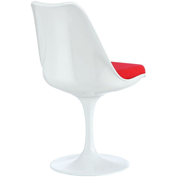 Lippa Dining Fabric Side Chair in Red