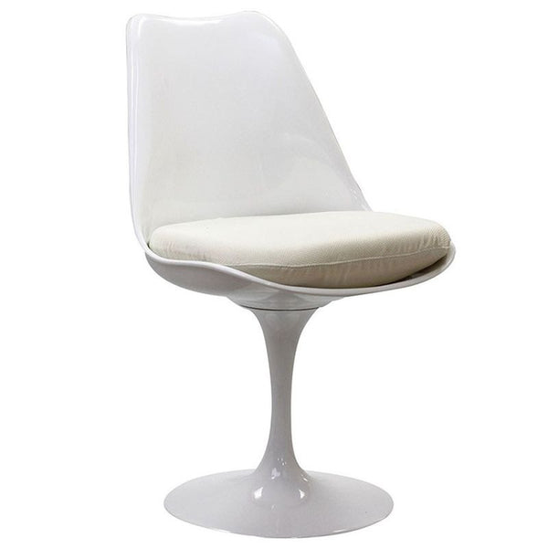 Lippa Dining Fabric Side Chair in White