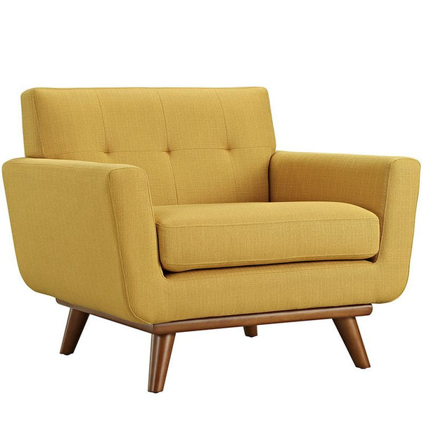 Engage Upholstered Armchair in Citrus