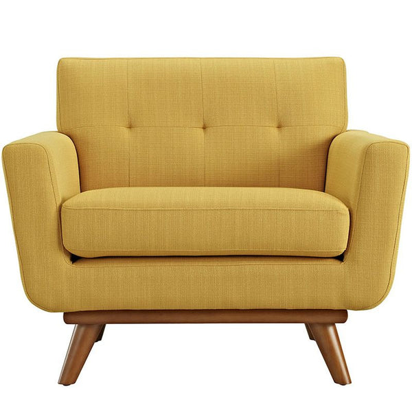 Engage Upholstered Armchair in Citrus