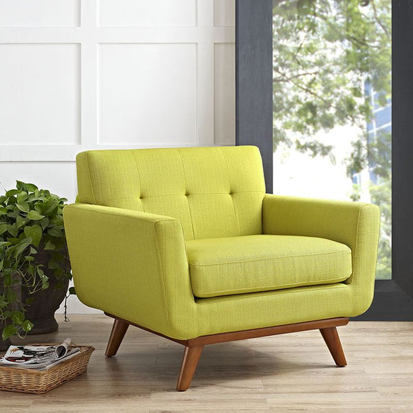 Engage Upholstered Armchair in Wheatgrass