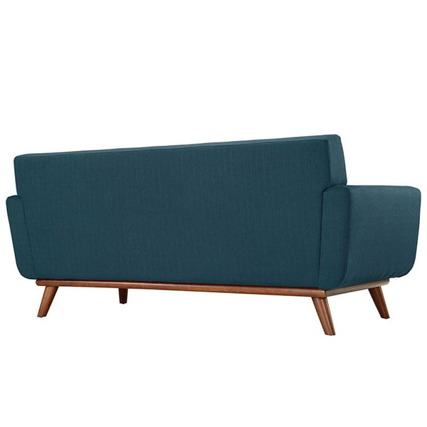 Engage Upholstered Loveseat in Azure