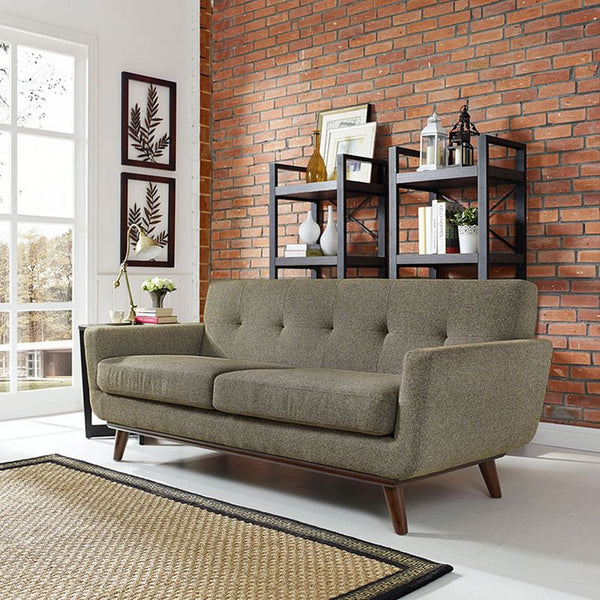 Engage Upholstered Loveseat in Oatmeal