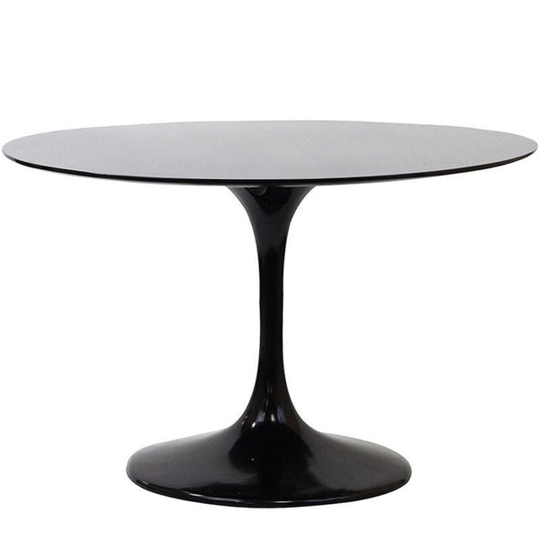 Lippa 40" Fiberglass Dining Table in Black