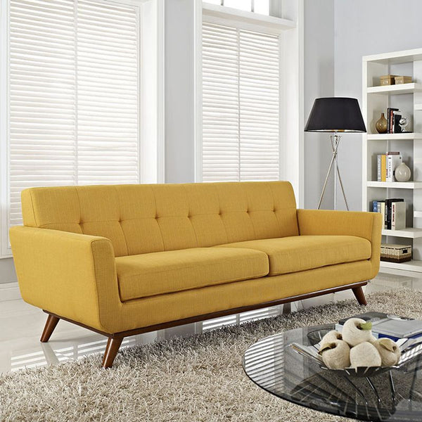 Engage Upholstered Sofa in Citrus