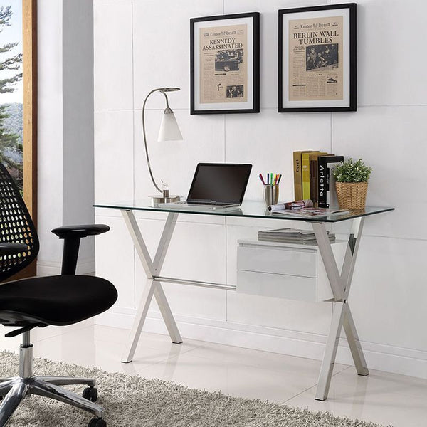 Stasis Office Desk in White