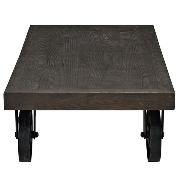 Garrison Wood Top Coffee Table in Black