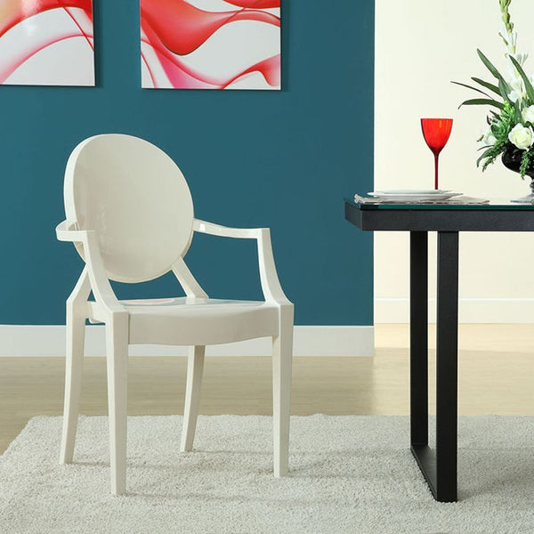 Casper Dining Armchair in White