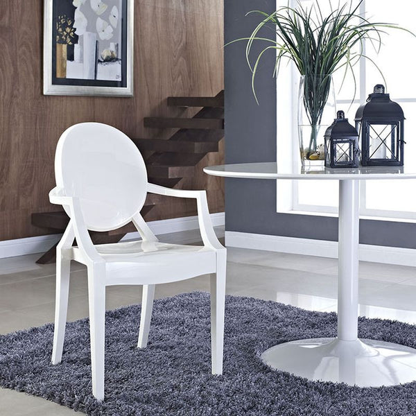 Casper Dining Armchair in White