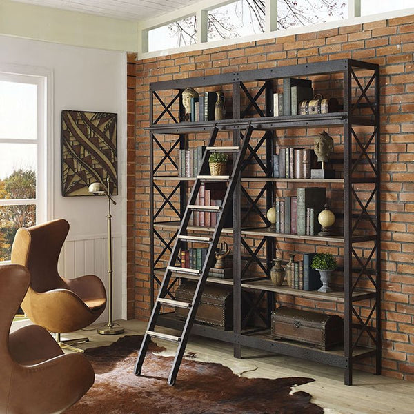 Headway Wood Bookshelf in Brown