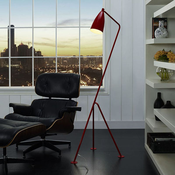 Askance Floor Lamp in Red