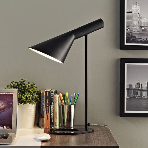 Flashlight Table Lamp in Black