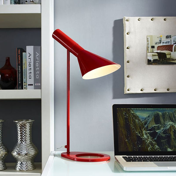 Flashlight Table Lamp in Red