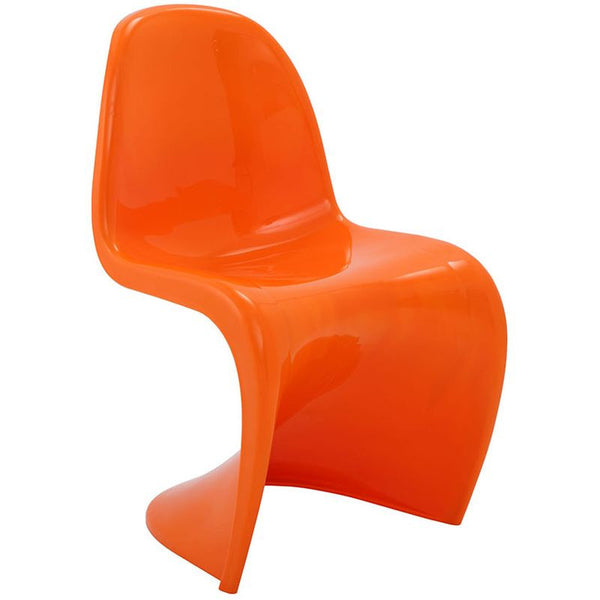 Slither Dining Side Chair in Orange