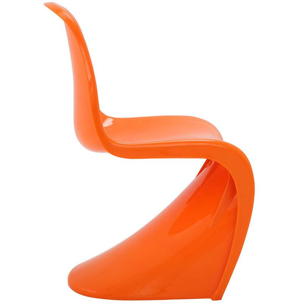 Slither Dining Side Chair in Orange