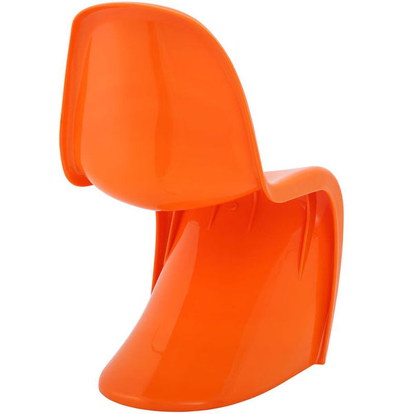 Slither Dining Side Chair in Orange